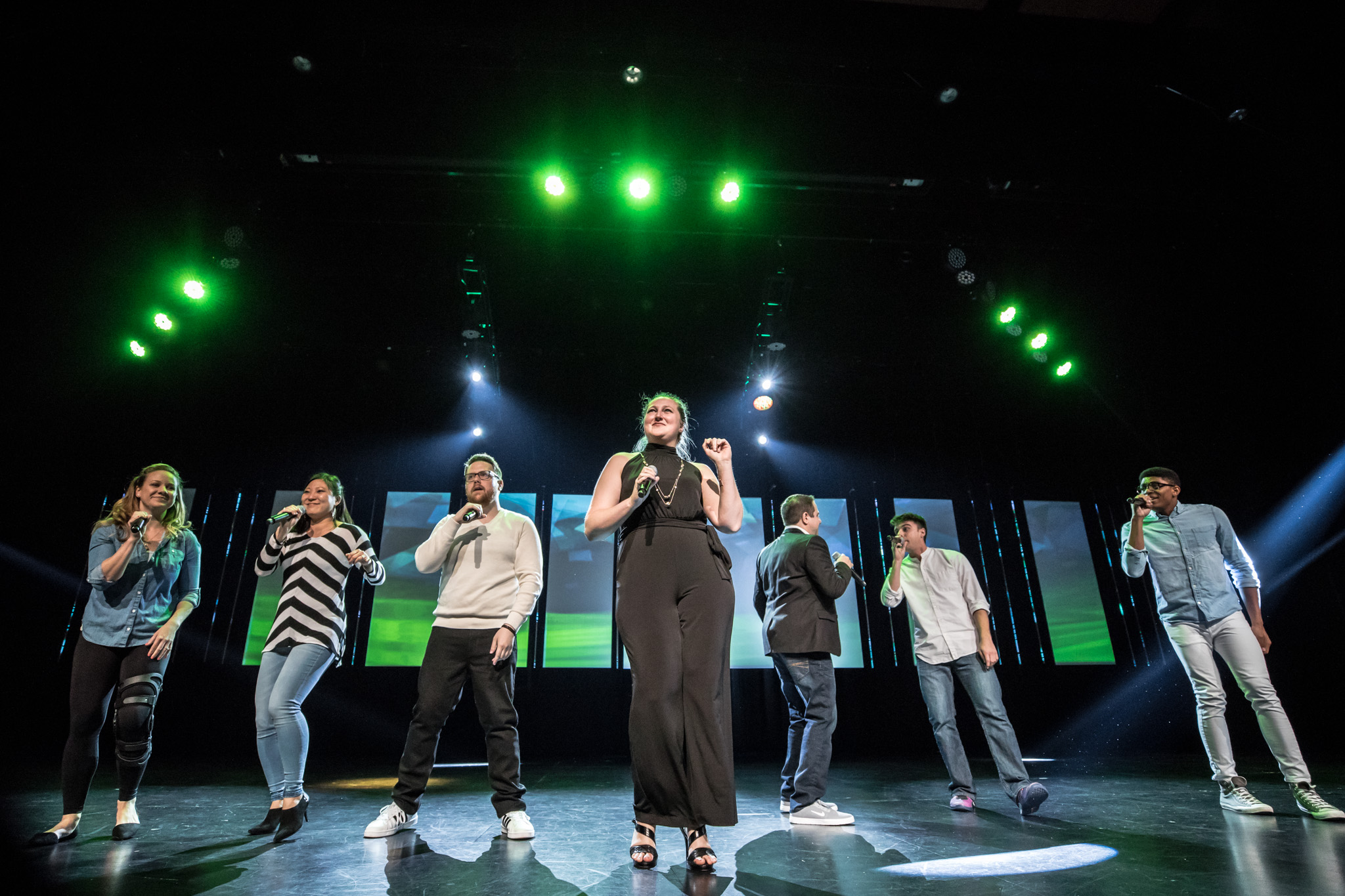 Vox Pop performs at the National A Capplla Convention in Memphis, TN in 2017