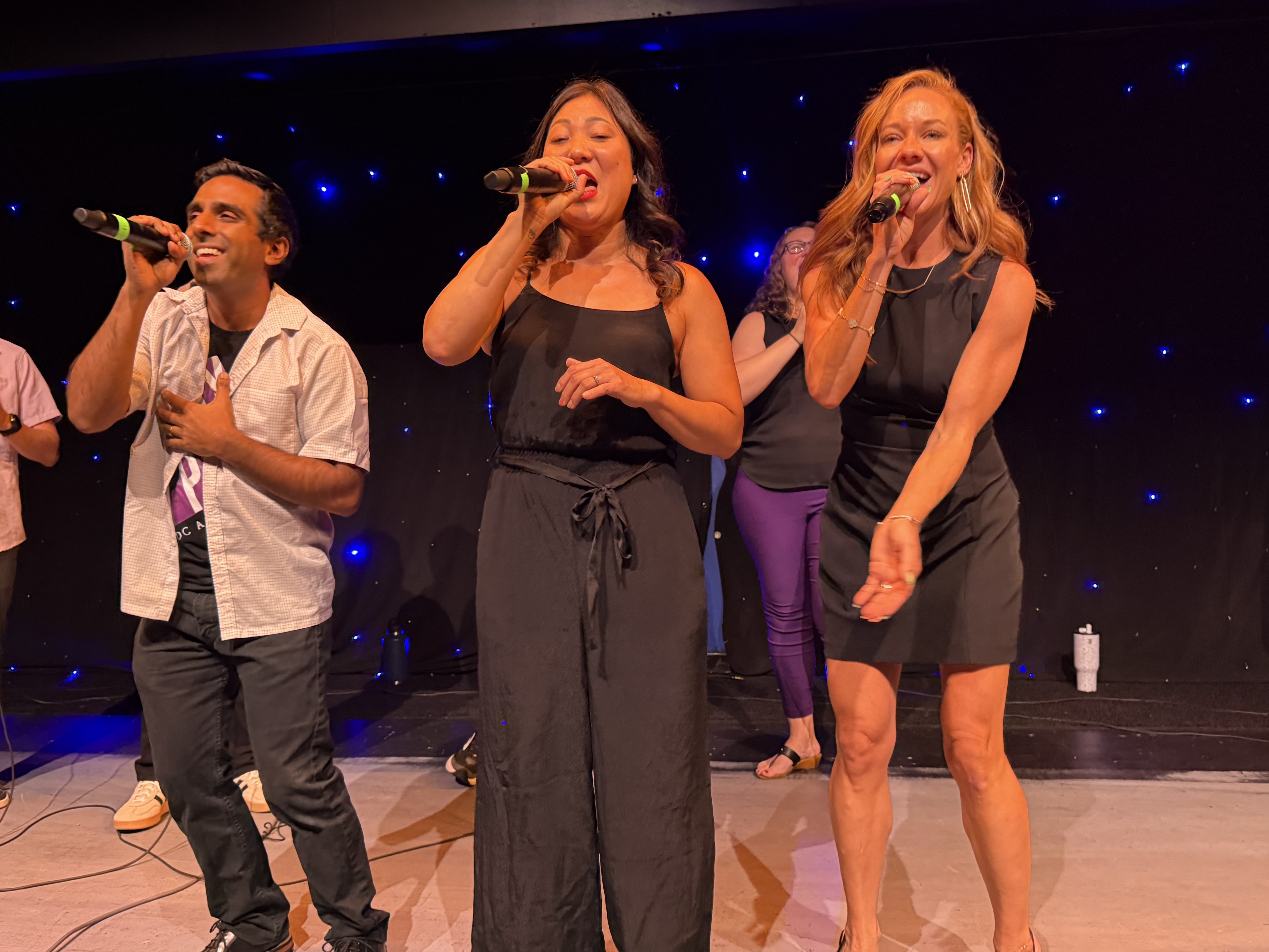 A cappella group singing
